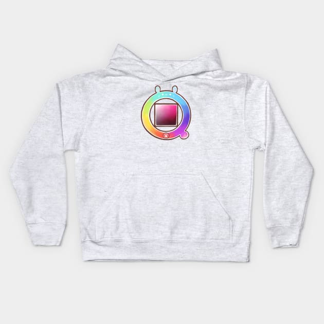 bunny color wheel paint tool sai Kids Hoodie by mushopea